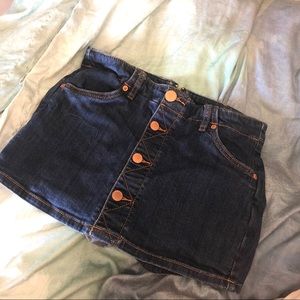 STS Blue Denim Button Skort